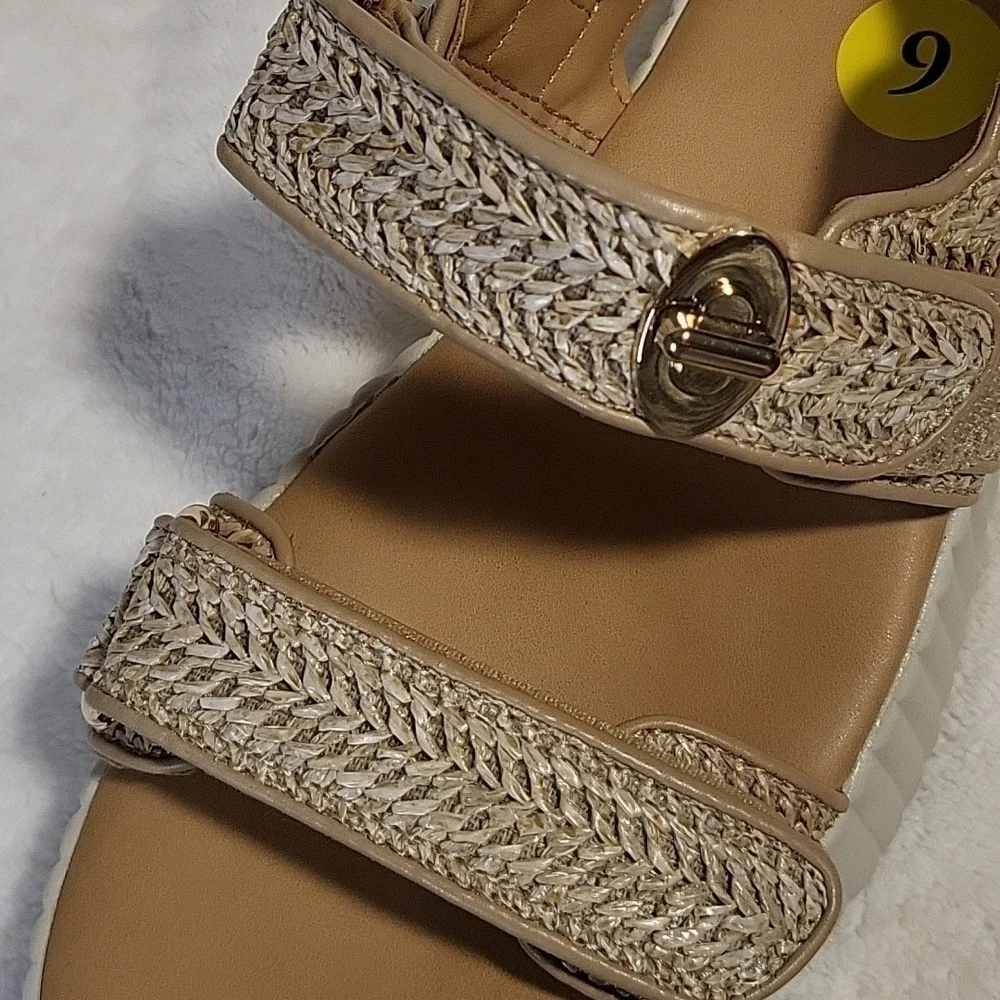 Dolce Vita Folley Tan Adjustable Strap Platform Sandal 2